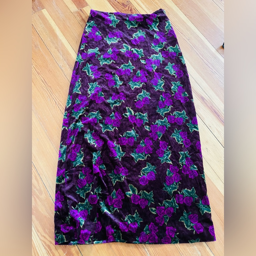 Betsey Johnson velvet skirt
